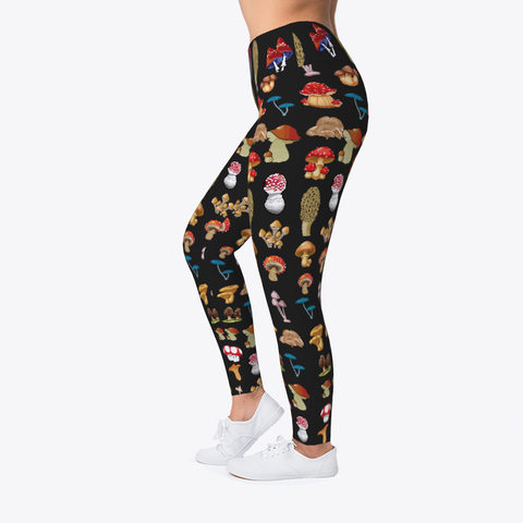 DIY Mashroom Leggings Workout Leggings Custom Mashroom Leggings Workout Leggings