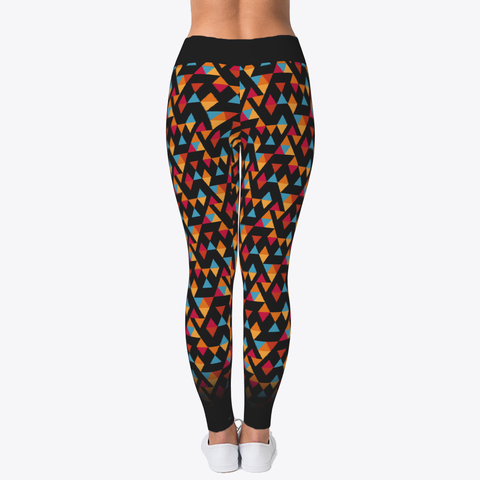 Custom Colorful Triangle Pattern Workout Leggings DIY Colorful Triangle Pattern Workout Leggings