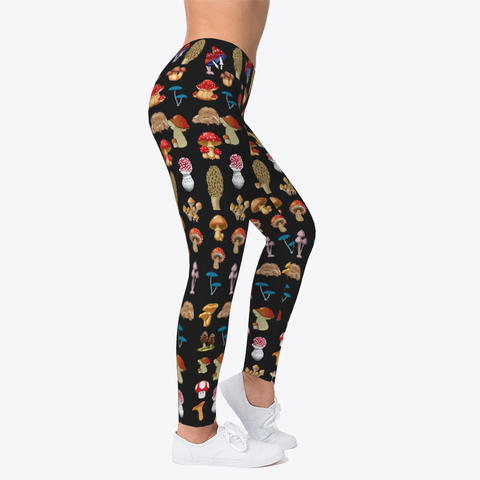 DIY Mashroom Leggings Workout Leggings Custom Mashroom Leggings Workout Leggings