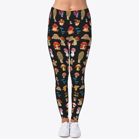 DIY Mashroom Leggings Workout Leggings Custom Mashroom Leggings Workout Leggings